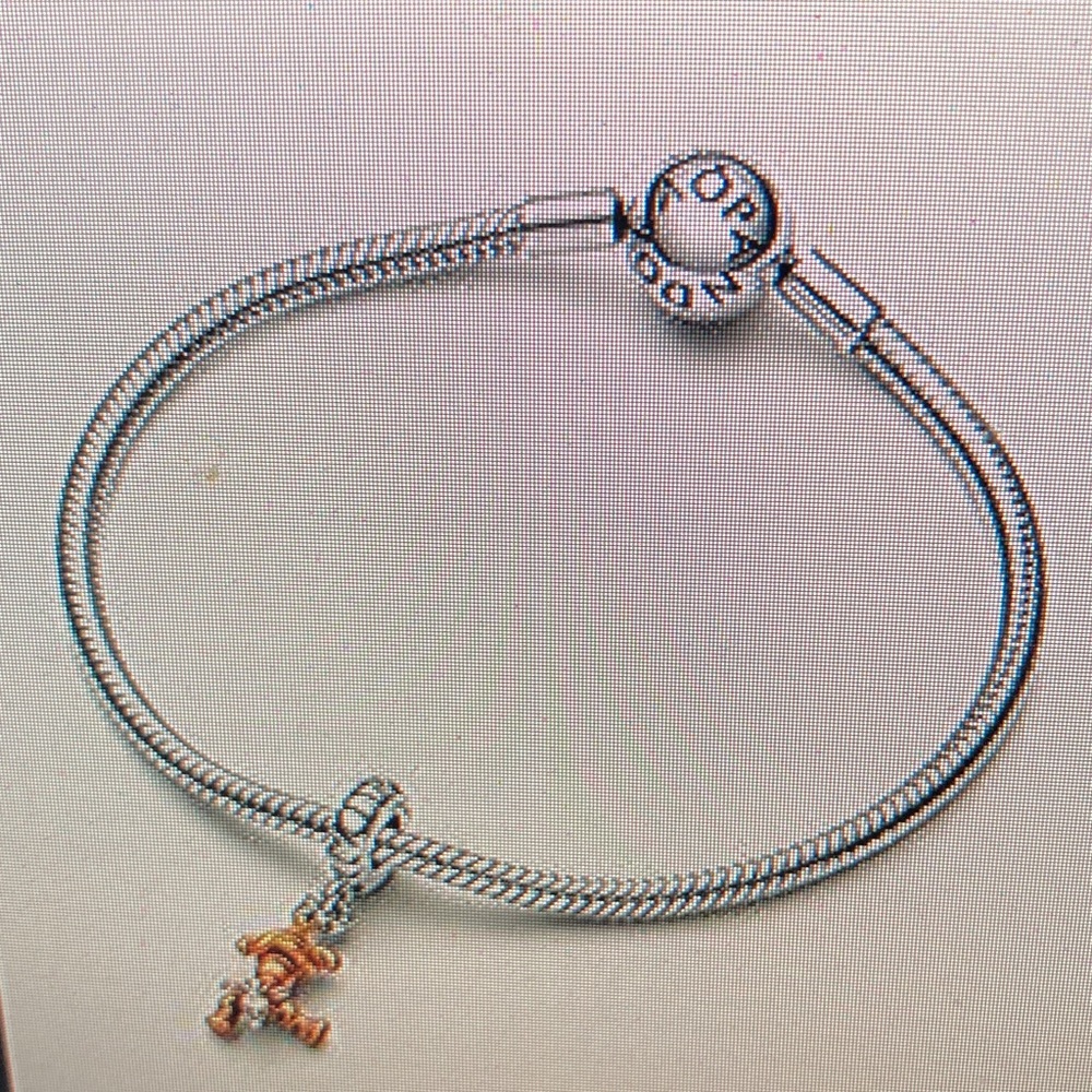 Pandora Orange and Silver Tiger Charm - Picture 2 of 3